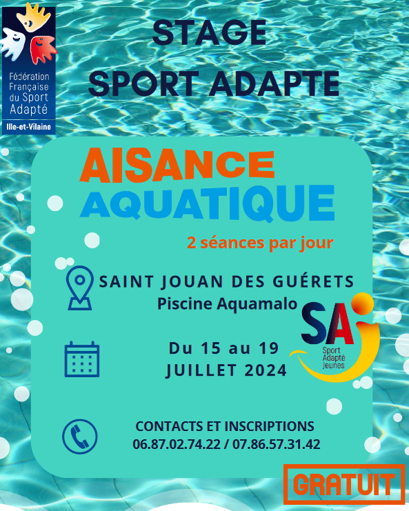 Stage aisance aquatique